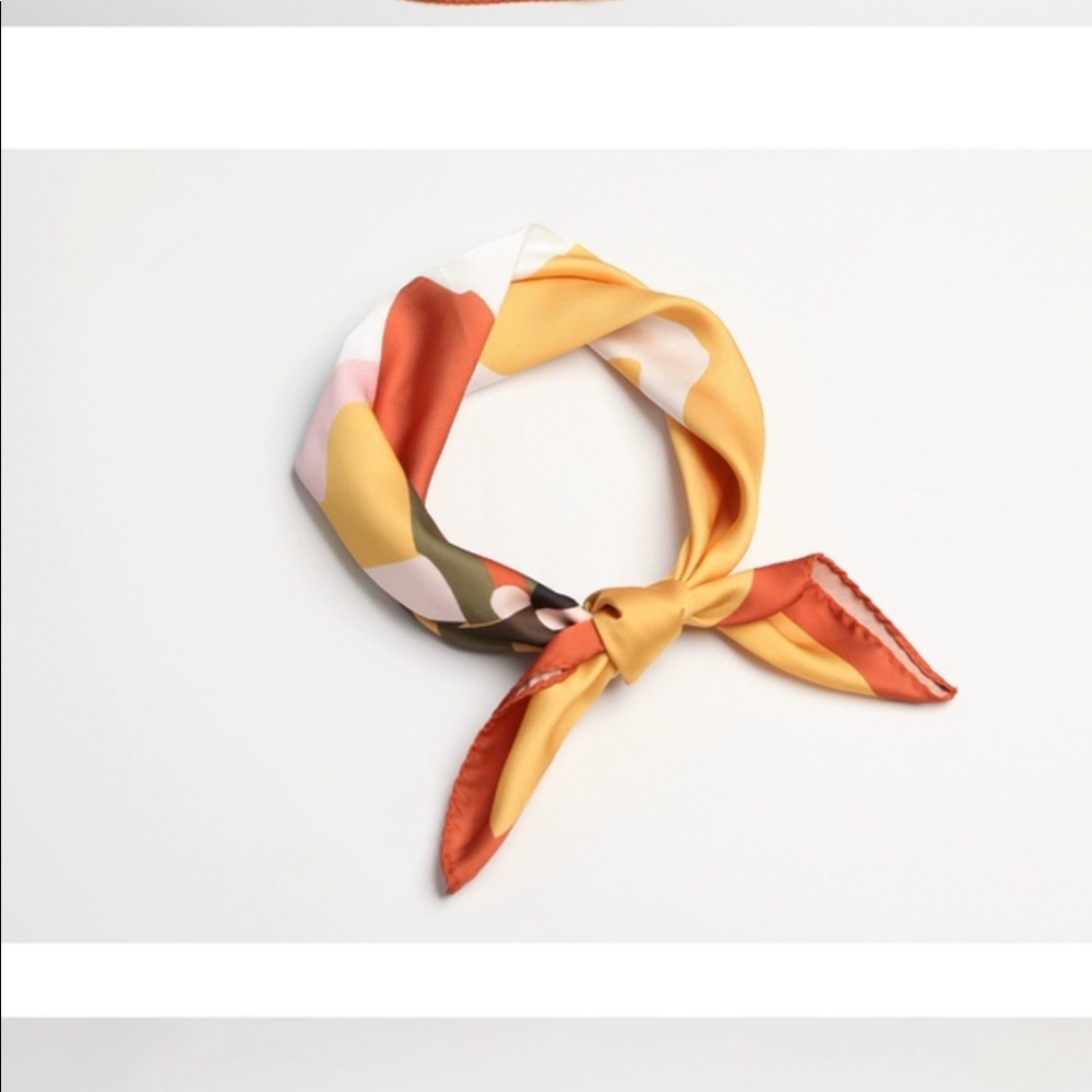 A girl on the white horse silk scarf